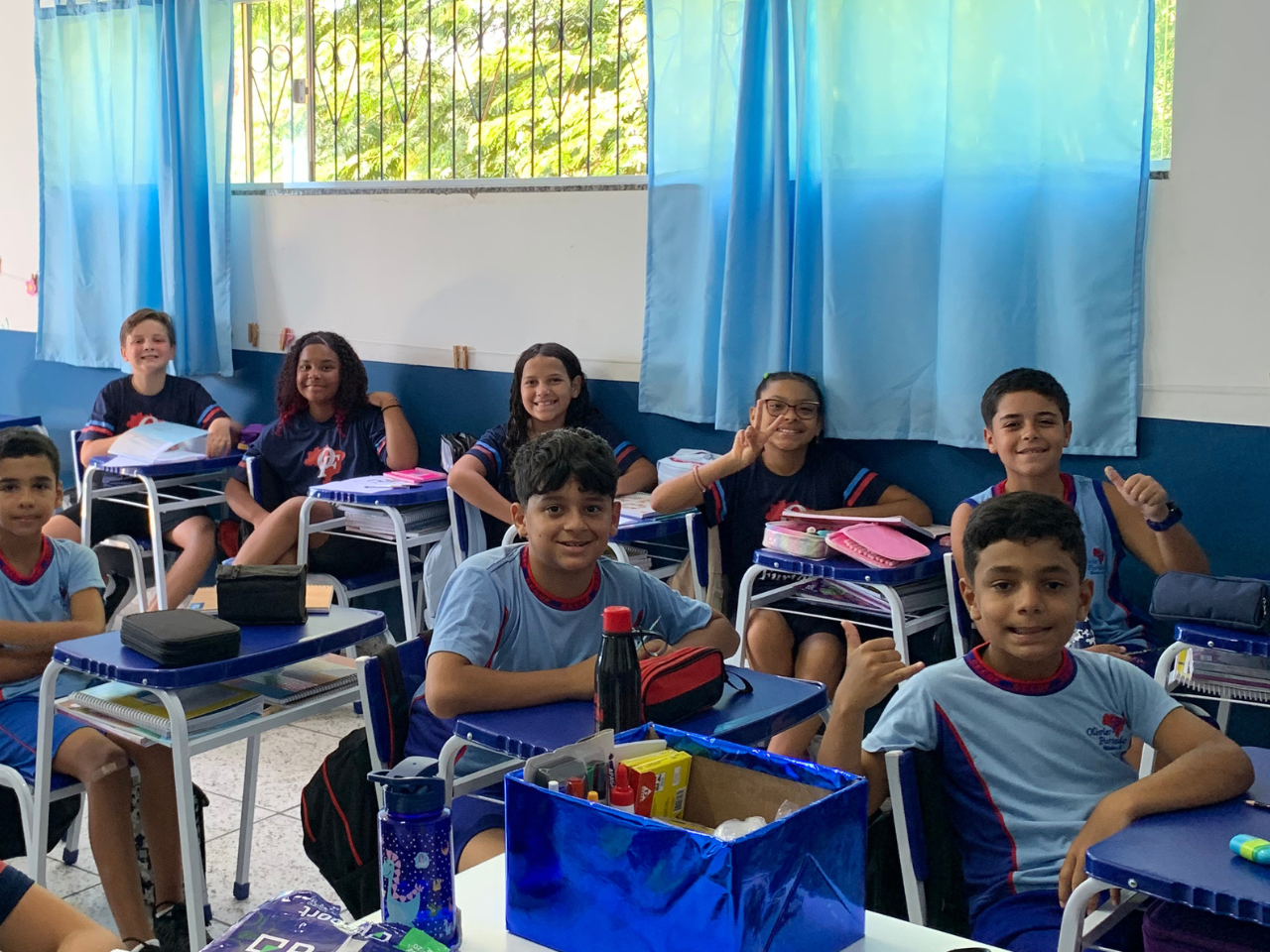 Sala de aula da Escola Olivier Furtado