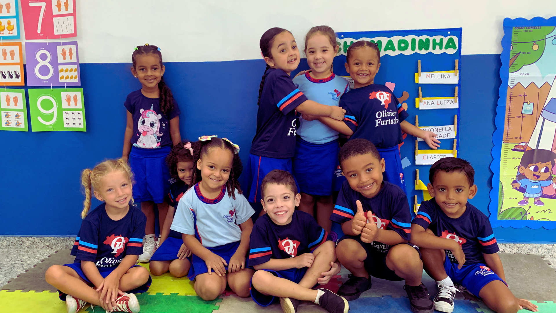Alunos da Escola Olivier Furtado