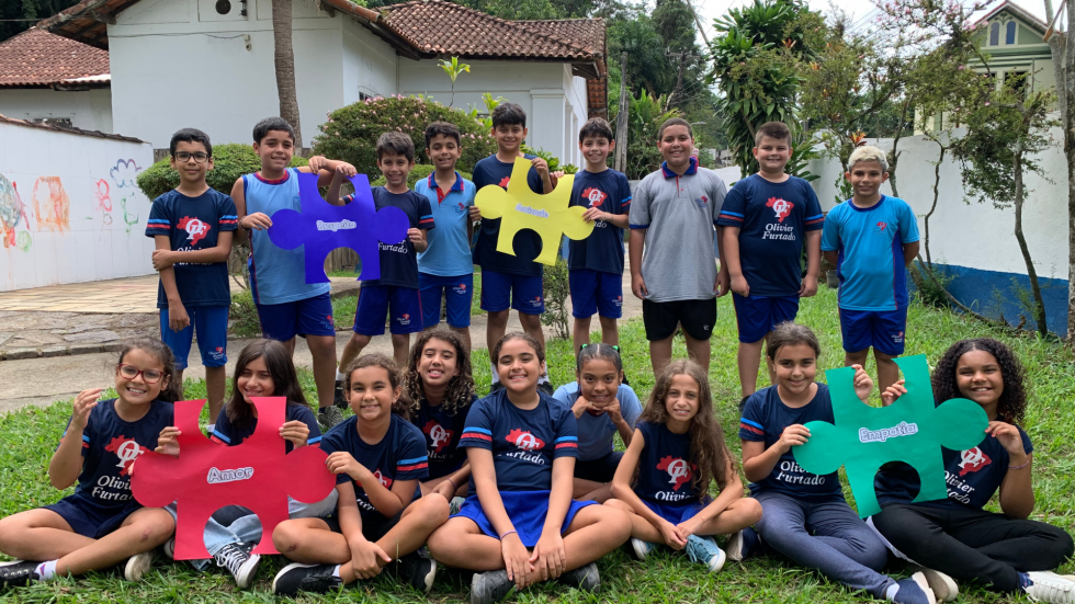 Alunos da Escola Olivier Furtado